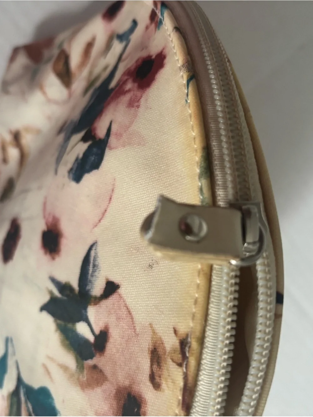 Ollie & Olivia Large Floral Cosmetic Pouch - (Empty)